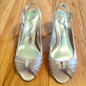 Nina silver dress shoes